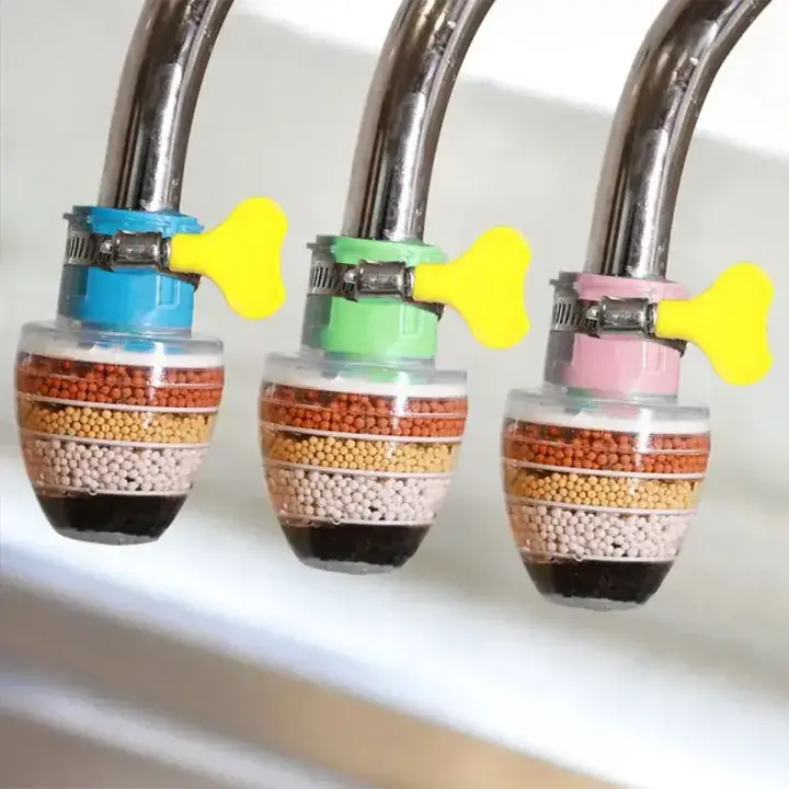 Water Clean Purifier Filter Six Layer Water Filter Faucet - 1pcs