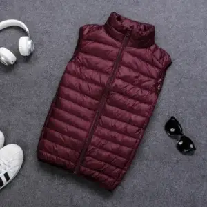 Autumn and Winter Men's 90% White Duck Down Vest